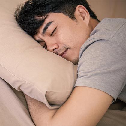 Sleeping man
