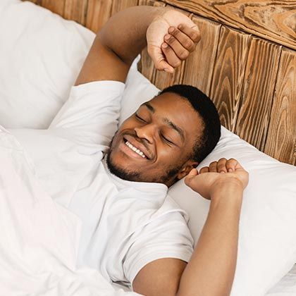 Man waking up